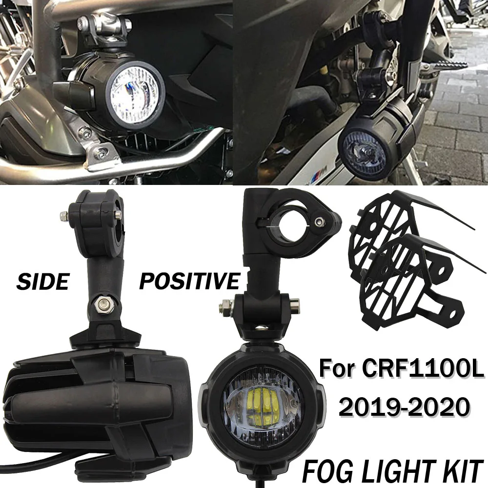 2Pc Spot Driving Fog Lamps 40W LED Auxiliary Lights For Honda Motorcycle FOR CRF1100L CRF 1100 L CRF 1100L Africa Twin 2019 2020