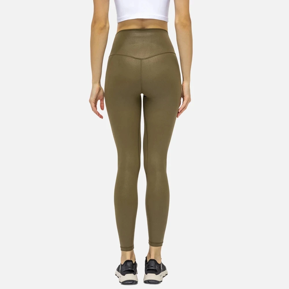 NWT-Pantalones elásticos de Fitness para mujer, mallas elásticas de 4 vías con cordón en la cintura, con dos bolsillos laterales