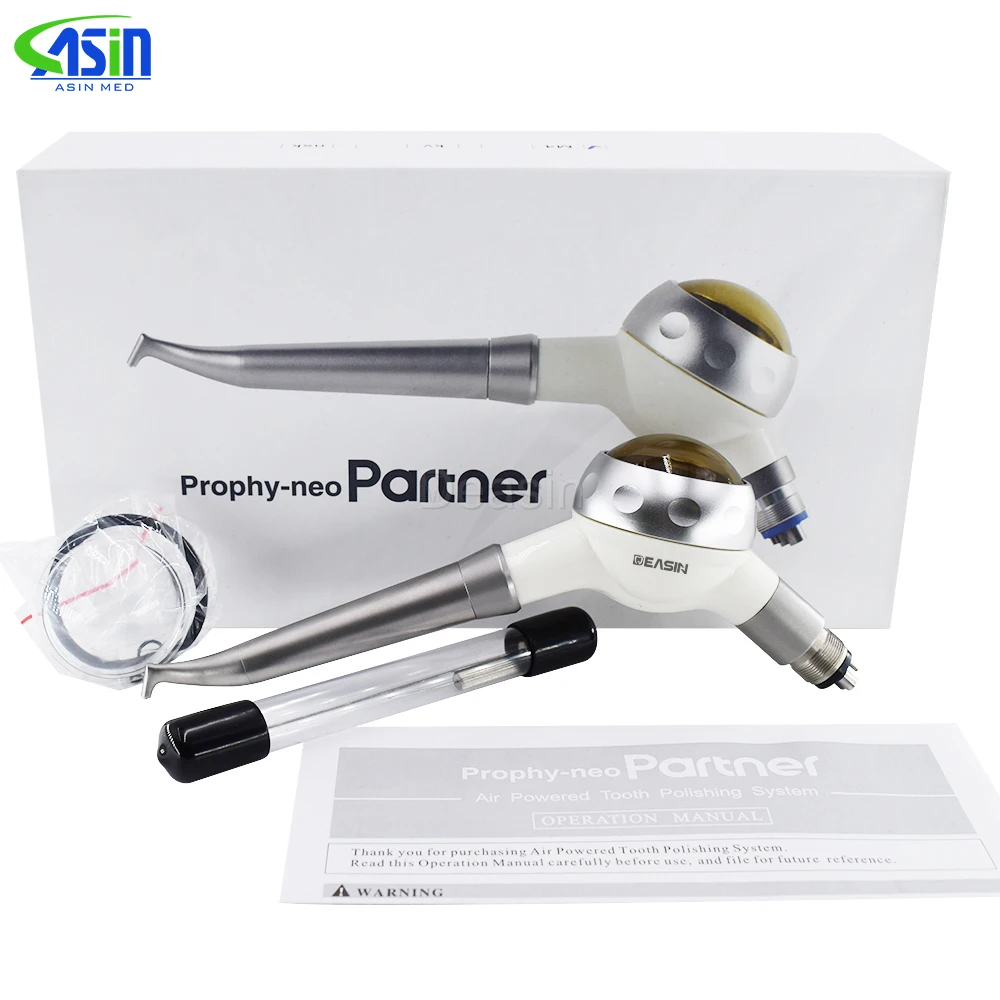 ASIN Dental Equipment air Prophy polisher Sand blasting stainless steel nozzle 360 rotation 4 hole PREVEN AIR Oral Hygiene