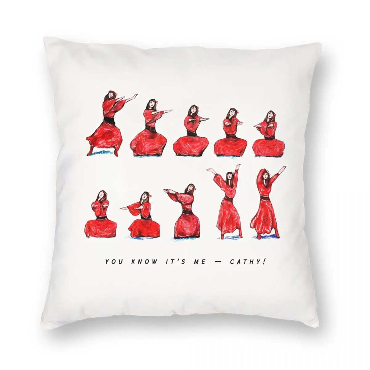 Kate Bush Wuthering Heights Dance Pillowcase Polyester Linen Velvet Pattern Zip Decorative Home Cushion Cover Wholesale 18