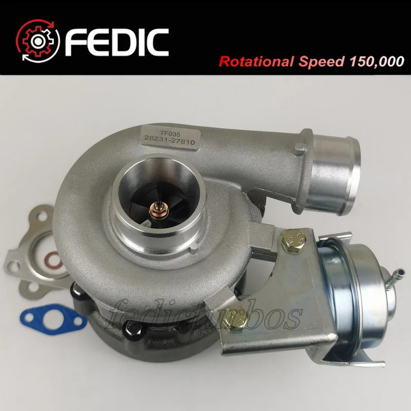 Turbocharger TF035 49135-07312 49135-07310 28231-27810 Turbine full turbo for Hyundai Santa Fe 155 HP 114 Kw 2.2 CRDi D4EB 2006