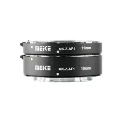 Meike MK-Z-AF1 메탈 AF 매크로 확장 튜브 자동 초점 어댑터 링 11mm 18mm Nikon Z5 Z6 Z7용