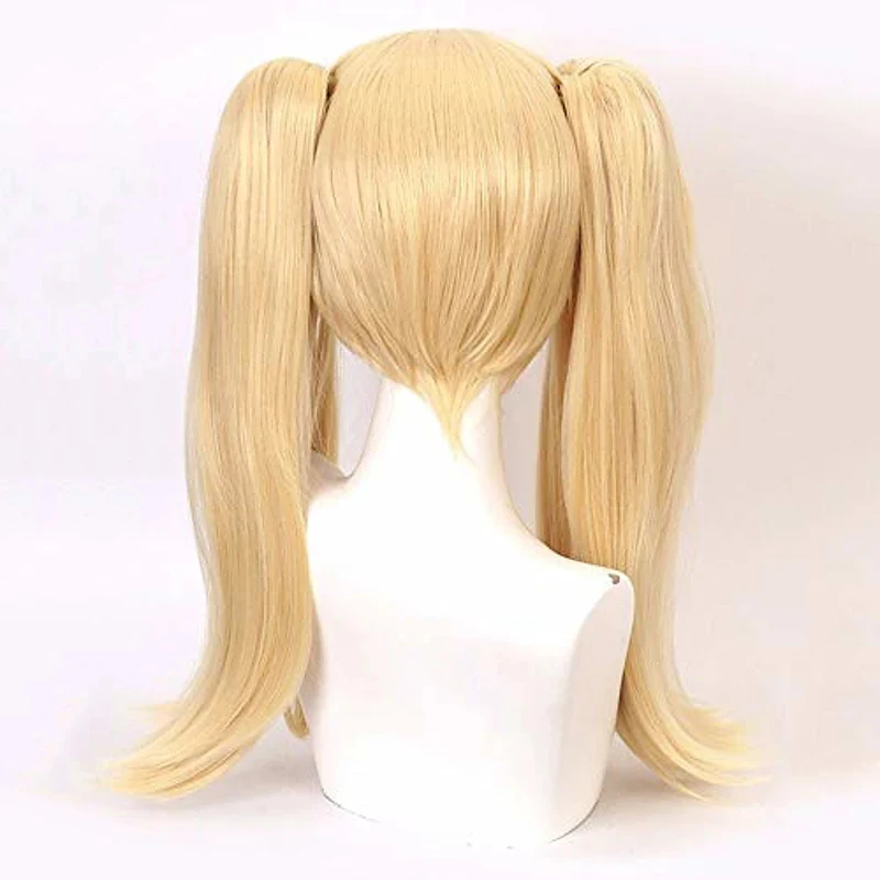 HAIRJOY-Cabello sintético resistente al calor, peluca de Cosplay Kakegurui Mary Saotome Meari, coleta rubia 2