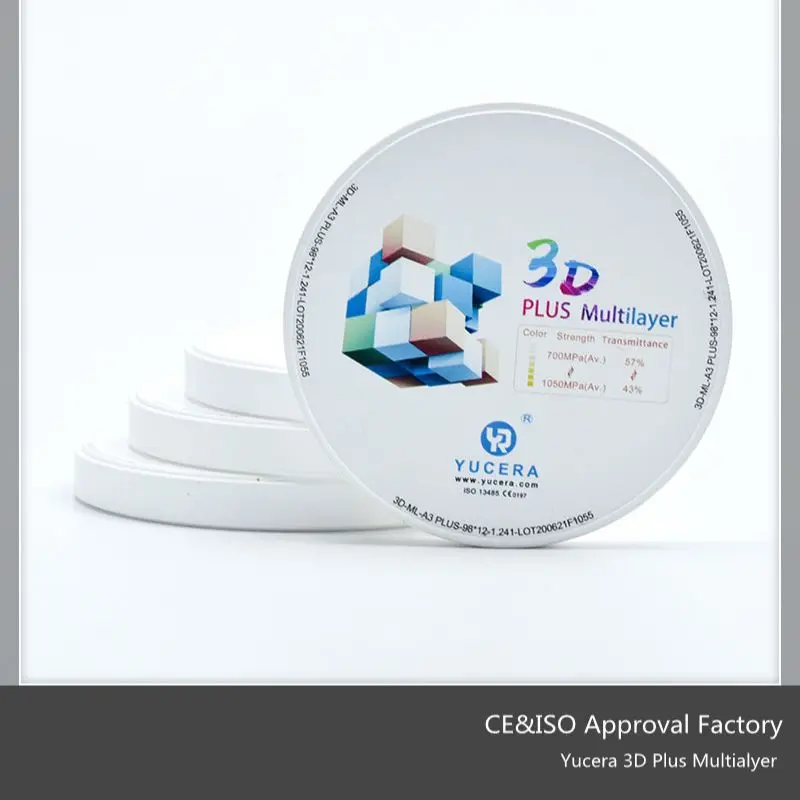 

Factory price D4 3D Zirconium disc Yucera for lab for CE/ISO For denture