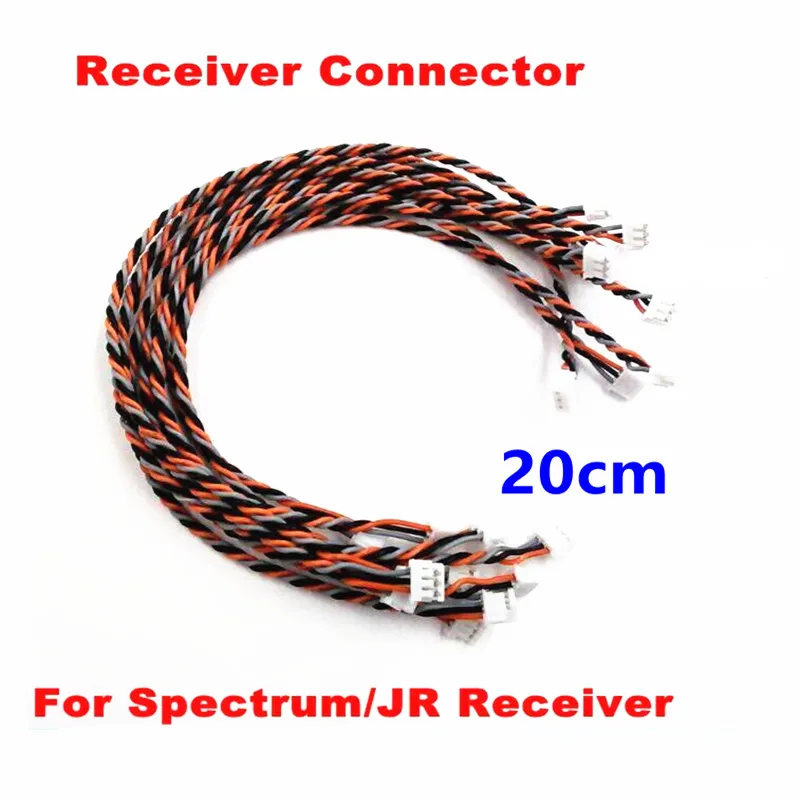 Receiver Connector Line Connecting Satellite Cable for Spektrum AR6200 AR6210 AR8000 AR9020 JR RD721 RD921 Receptor 10Pcs/Lot