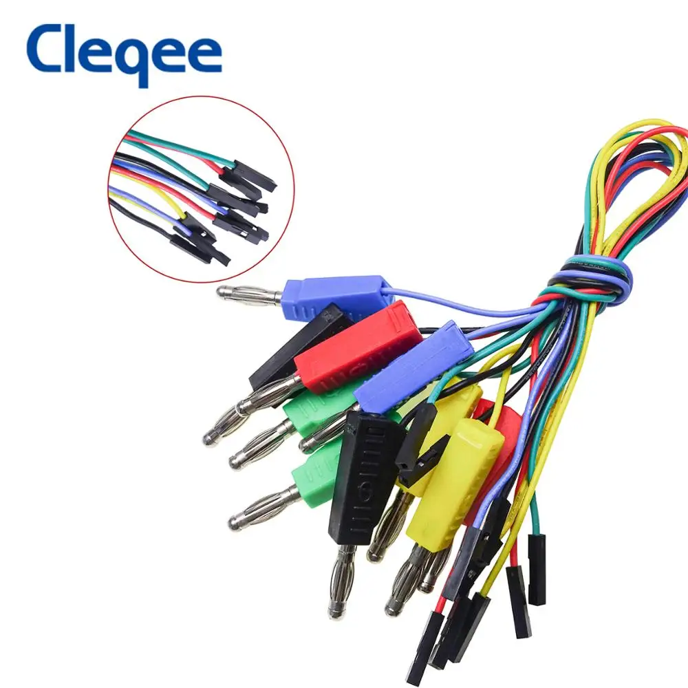 تكويم الموز التوصيل إلى الذكور/الإناث البلوز 26 AWG اختبار الرصاص ملزمة آخر إلى لحام اللوح لينة سيليكون مرنة الرصاص