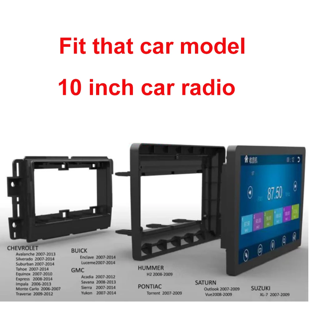 EKIY Android Car Radio For Silverado/Tahoe/Suburban/Enclave/GMC Yukon/Sierra/Hummer H2 CarPlay GPS Navigation DVD Player