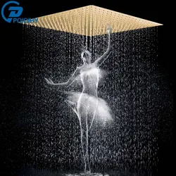 POIQIHY Ultrathin Golden Shower Head 16