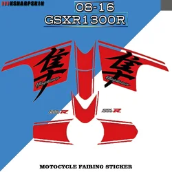Motorcycle body parts stickers fairing waterproof reflective decals suitable for Suzuki Hayabusa GSXR1300R 08-16  GSXR1300 17-19
