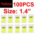 100pcs yellow S