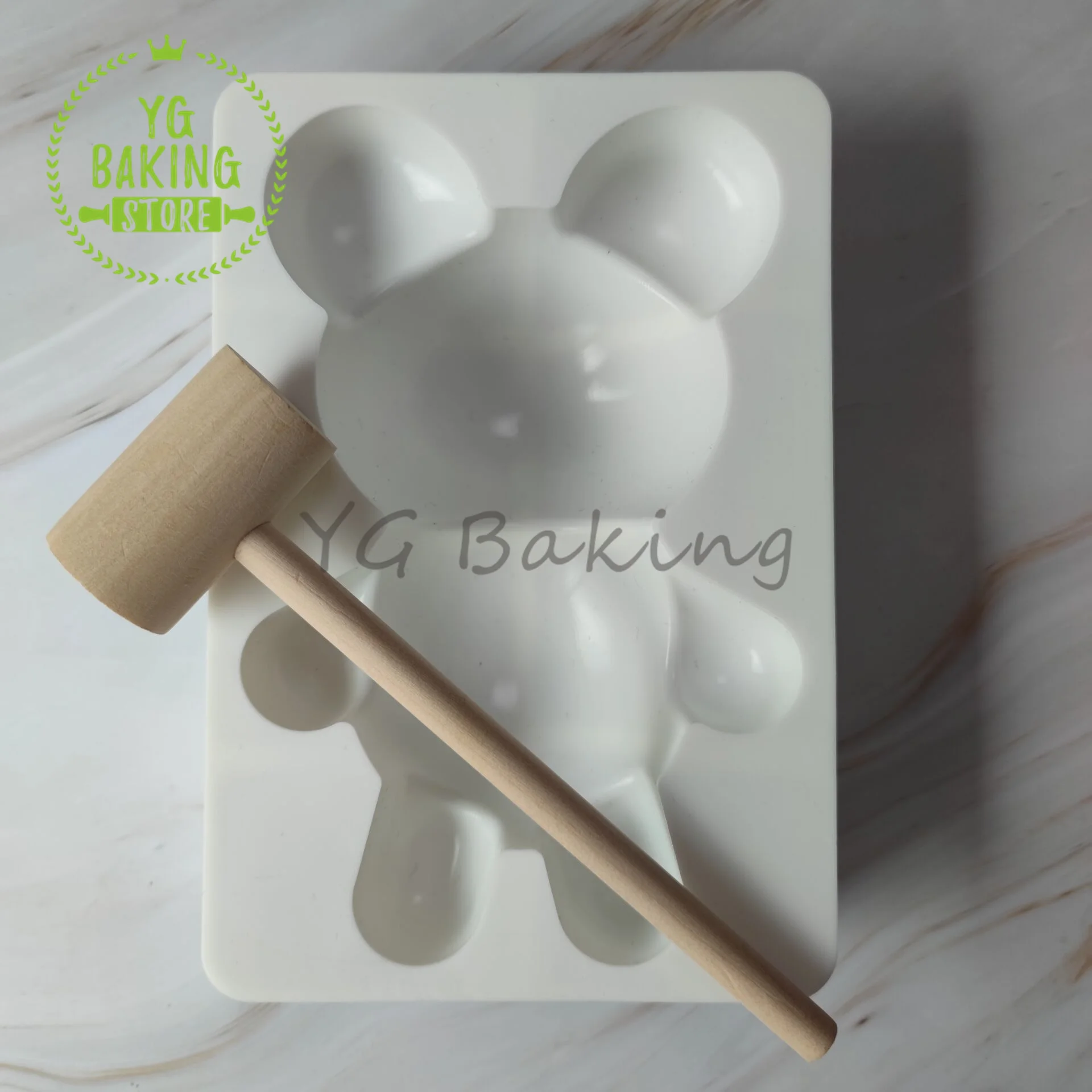 Dorica New Big Bear Silicone Mold Diy Chocolate Mousse Mold Craft Soap Mould Cake Decoration Tools Kitchen Cake Design Bakeware