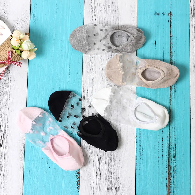 Sexy Lace Mesh Fishnet Socks Mixed Fiber Transparent Stretch Elasticity Ankle Net Yarn Thin Women Cool Socks ws170