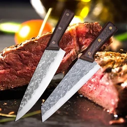 Forged Steel Japanese Chef Knife Slaughter Boning Knife Kitchen Knives  Fishing Slicing Cleaver Cooking Special-Purpose Tools