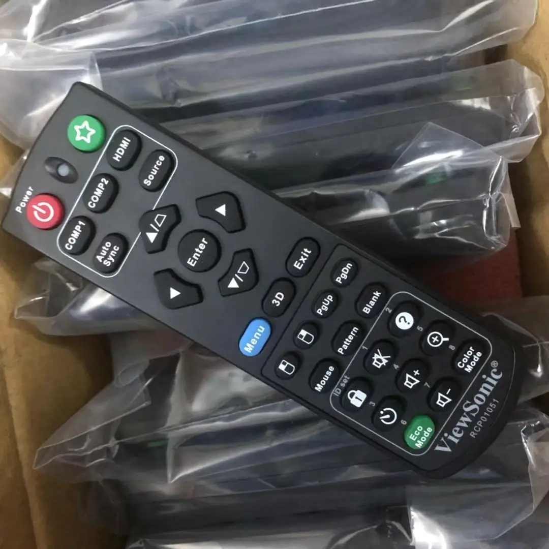 Оригинальный RCP01051 для ViewSonic PJD5255 PJD5555W PJD5155 PJD5250 PJD5151 PJD5153 PJD5253, проектор с дистанционным управлением, 10 шт./партия Оригинальный RCP01051 для ViewSonic PJD5255 PJD5555W PJD5155 PJD5250 PJD5151 PJD5153 PJD5253, проектор с дистанционным управлением, 10 шт./партия