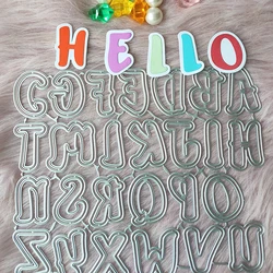 New 26-letter alphabet with backplane metal cutting die mould scrapbook decoration embossed photo album decoration card making