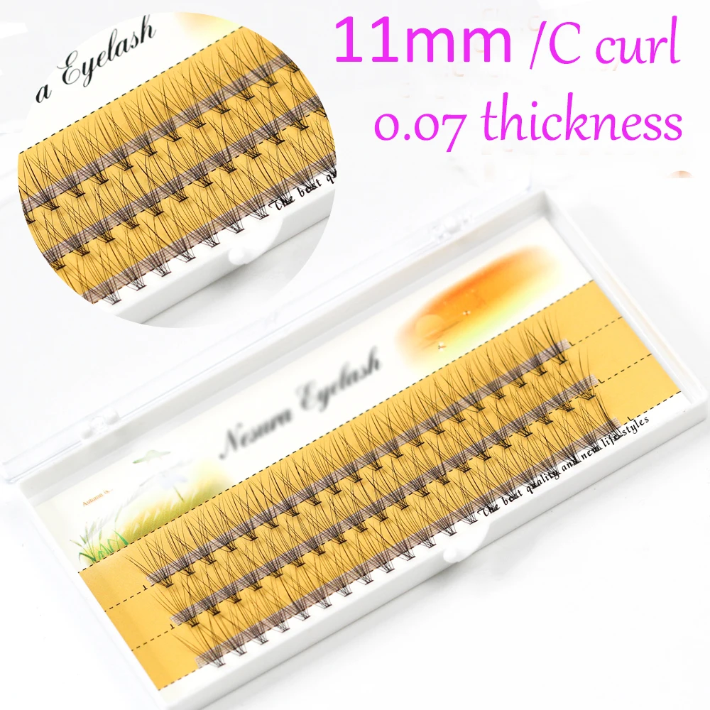 Softer Feel Eyelashes 10D Individual Eyelash Personal Use Eyelash Extension Natural Soft  60 Pieces Russia Cilia