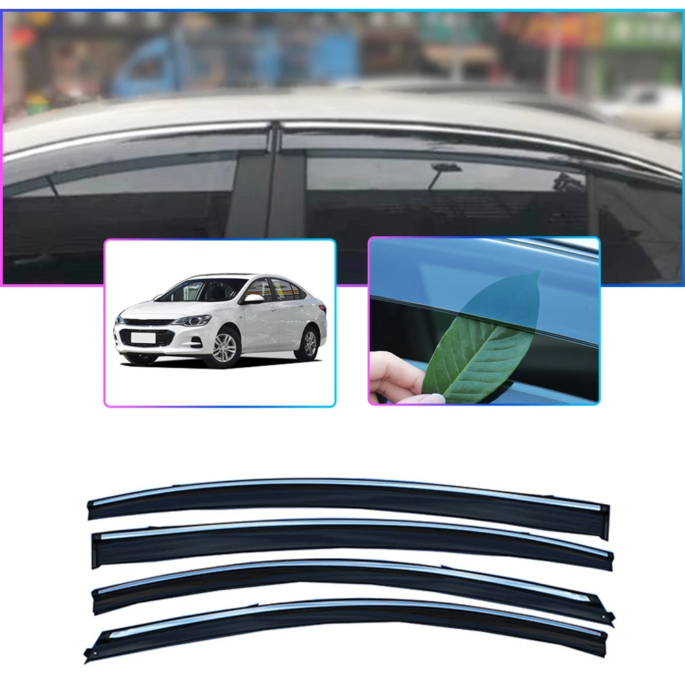 Car Window Deflector For Chevrolet Cavalier 2016 2017 2018 2019 2020 Baffle Smoke Sunny Rain Visor Guard