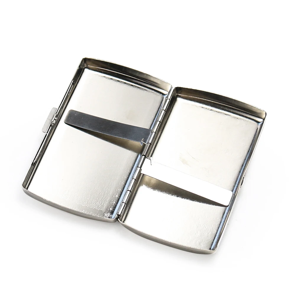 Aluminium Sigaren Cigarete Case Draagbare Pocket Box Houder Voor 20 Sticks Opbergcontainer Cadeau Roken Accessoires Random