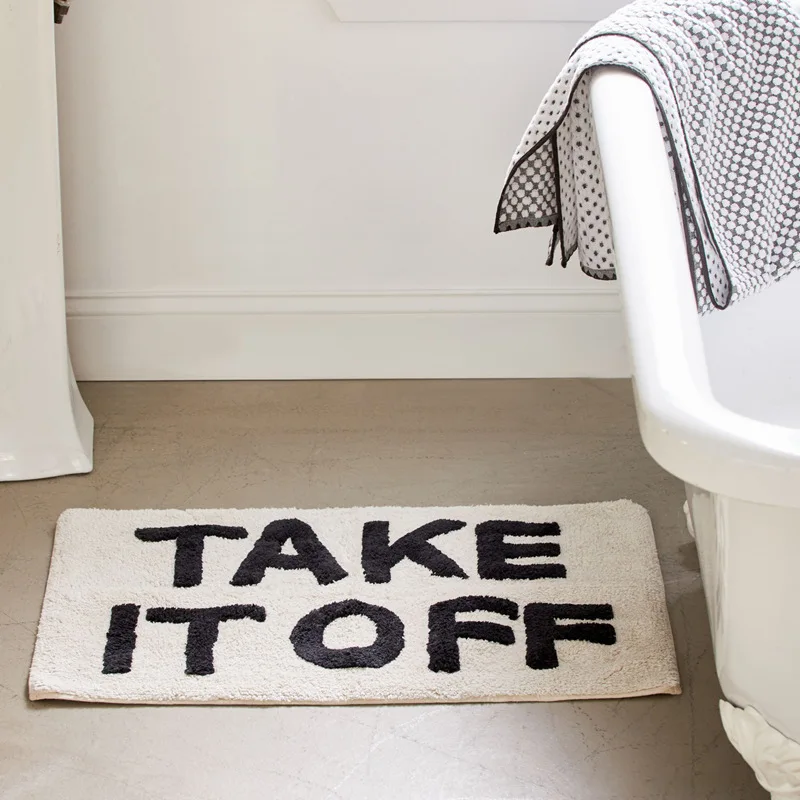 Creative Funny Bathroom Rugs Bedroom Living Room Carpet Non-slip Absorbent Entrance Door Mat Custom Pattern Home Soft Bath Mat