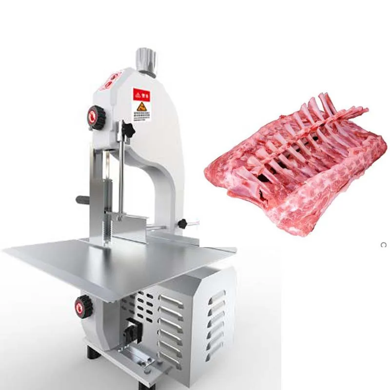 110V/220V Commercial Meat Slicer Bone Cutting Machine Large Table Electric Meat Saw Metal Desktop Professional Meat Cutting