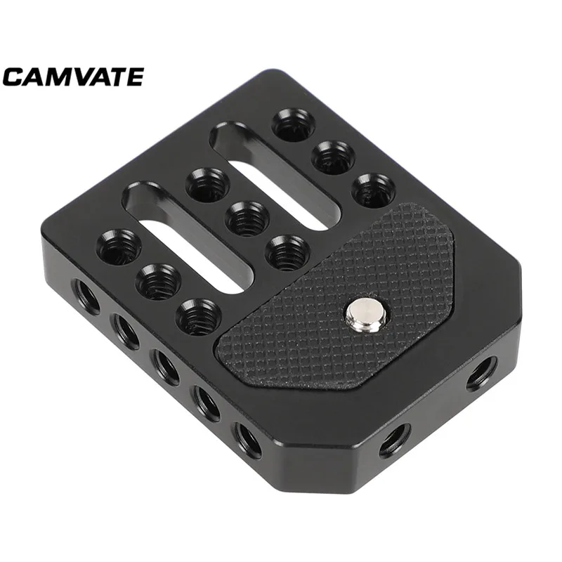 CAMVATE Camera Cheese Plate Top/Bottom Mounting Plate With 1/4\