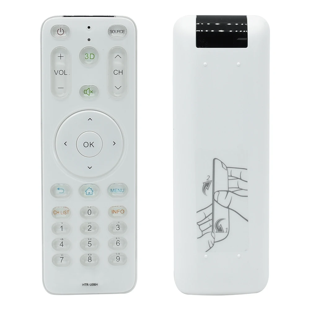 

NEW Original for Haier 3D TV Remote control HTR-U06H Fernbedienung White HTRU06H IR wireless Remoto