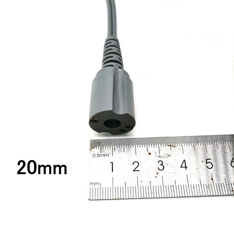 Câble d'alimentation pour ponceuse à ongles électrique, 3Types, accessoires de machine de manucure solide, pièce à main, 20mm, poignée grise