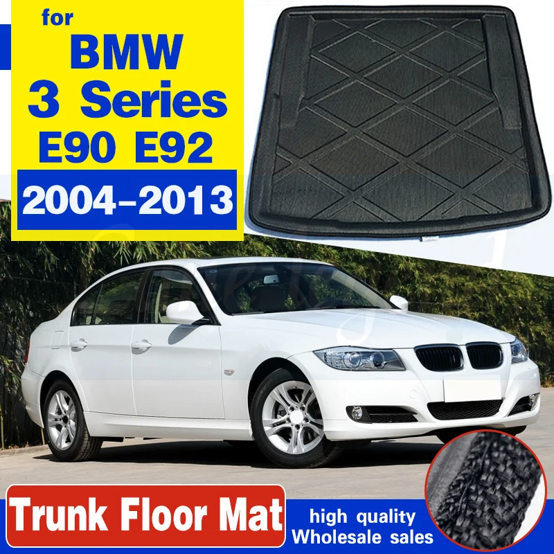 

Tailored Boot Liner Cargo Tray Rear Trunk Floor Mat Carpet Luggage Tray For BMW 3 Series E90 E92 Saloon Sedan Coupe 2004 - 2013