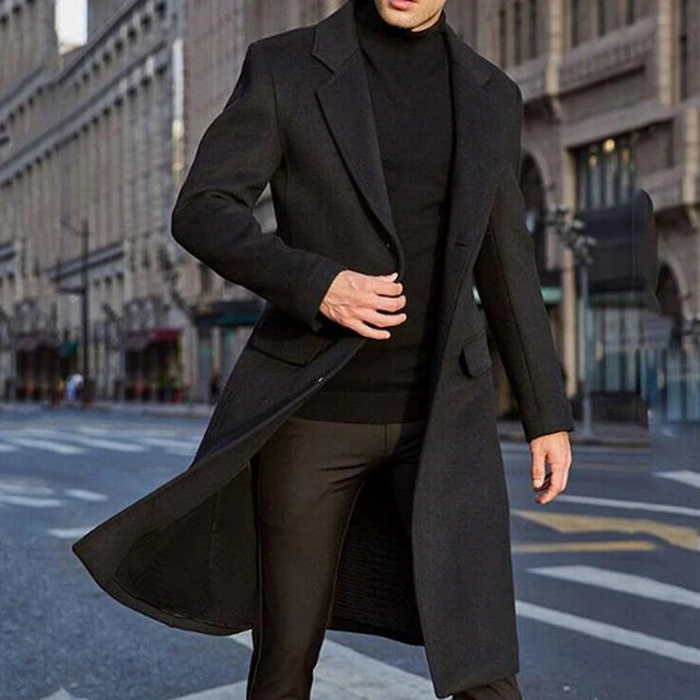 Coat long men best sale