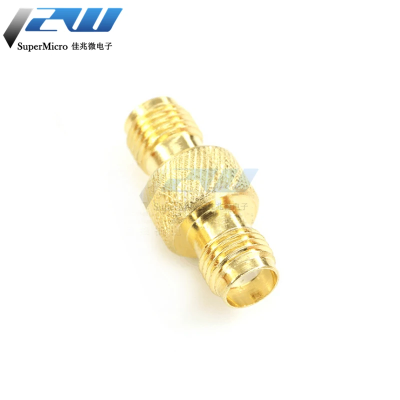 Double pass SMA-KK large plate outer screw inner hole to outer screw inner hole SMA female to female adapter all copper