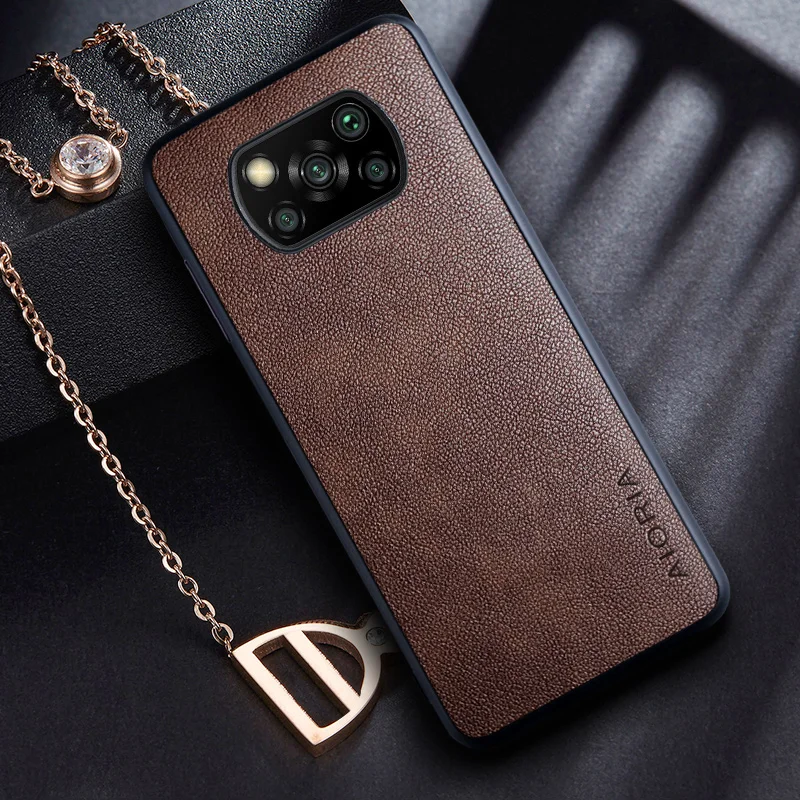 Phone Case for Xiaomi Poco X3 Pro X3 NFC X3 GT 5G coque Retro business PU leather Skin covers for xiaomi poco x3 pro case funda