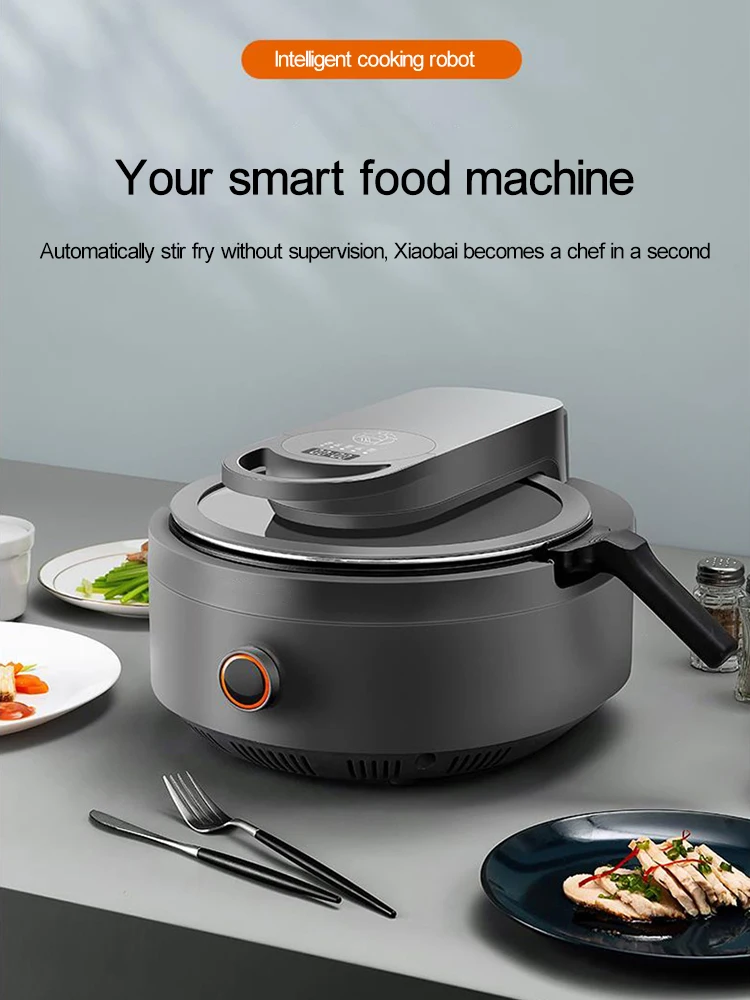 Machine de cuisson automatique domestique a9, Robot Intelligent, riz frit, Wok, 1200W, 220V, Cj-A9