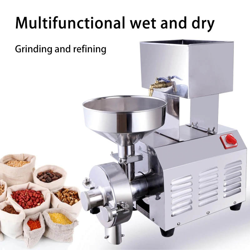 

Commercial Peanut And Sesame Grinding Machine Small Household Stainless Steel Peanut Butter Grinding Machine 2200KW 220V