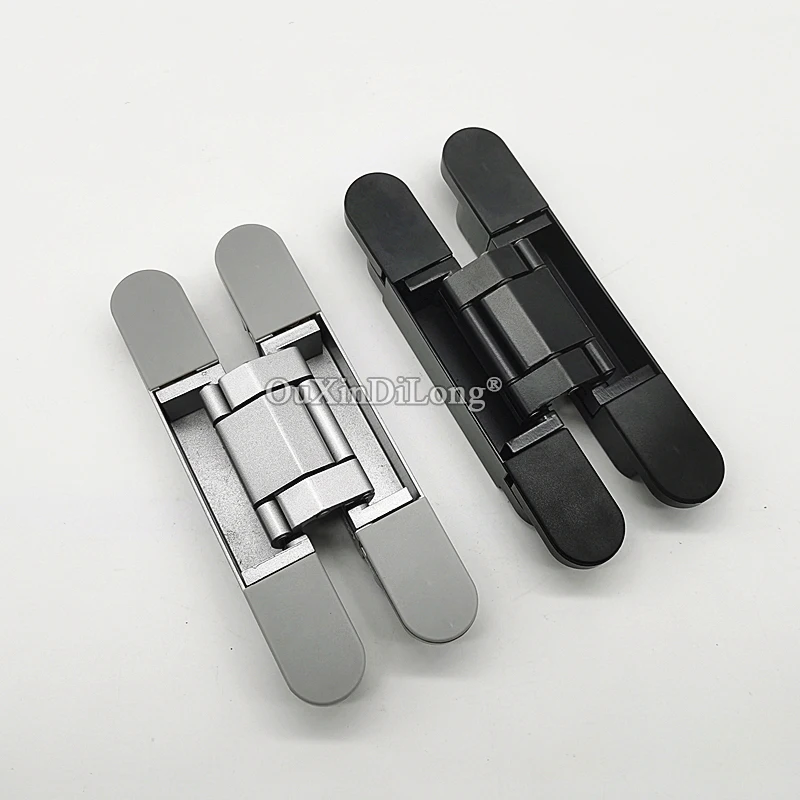 Brand New 3PCS Adjustable Invisible Hidden Door Hinges Heavy Concealed Caravan Worktops Door Hinges Furniture Hardware