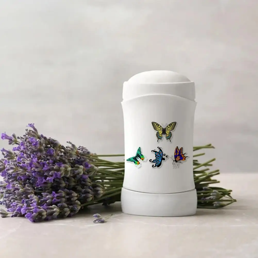 1 Set Stiker Alat Tulis Tahan Lama Tidak Ada Residu Stiker Koper Pelindung Matahari Pola Kupu-kupu Stiker