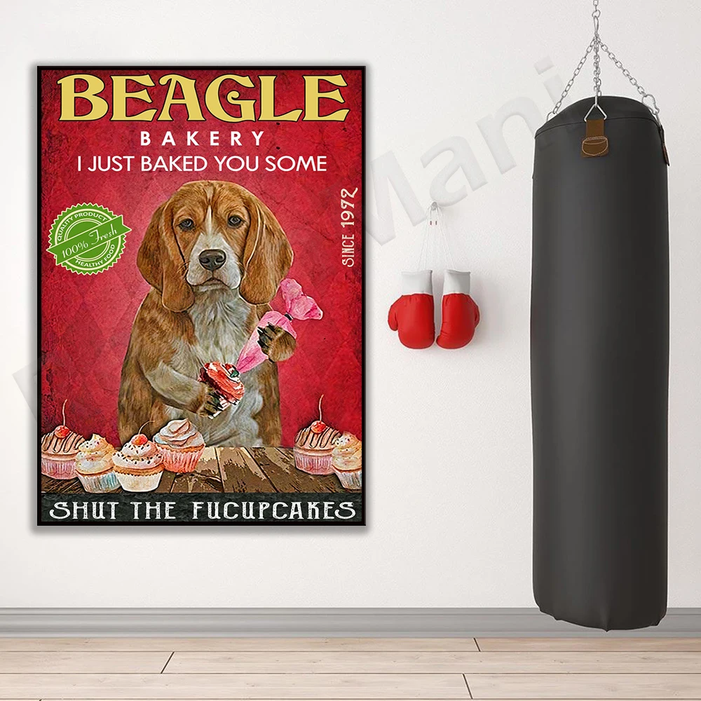 Beagle bakery I just baked some fucupcakes prints for you that closed in 1972, posters of beagle father, beagle mother, beagle l