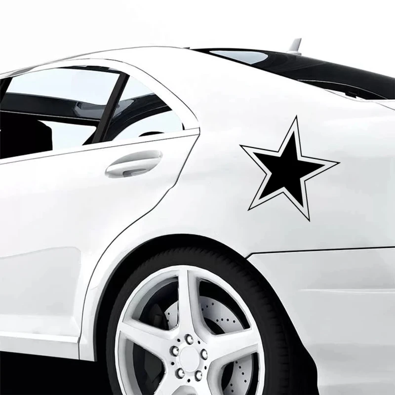 CS31054# Red Star Die-cut Vinyl Decal Car Sticker Waterproof Auto Decors on Car Body Bumper Rear Window