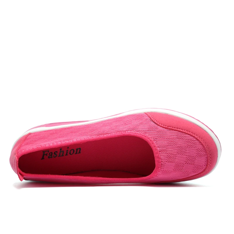 Women Slimming Shoes Air Sole Slip-on Sneakers 2020 New Wedge Height Increasing Female Toning Swing Sneakers