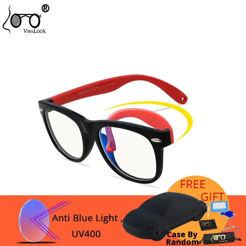 

Silica Gel Kids Screen Glasses Gaming Blue Light Blocking Protective Computer for Boys Girls Child Kacamata Anti Radiasi