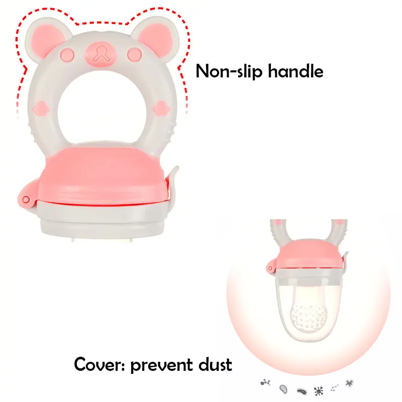 1Pcs Pacifier Feeder For Baby Food Grade Silicone PP Training Nipple Milk Fresh Fruit Nibbler Teat Pacifier Bottles