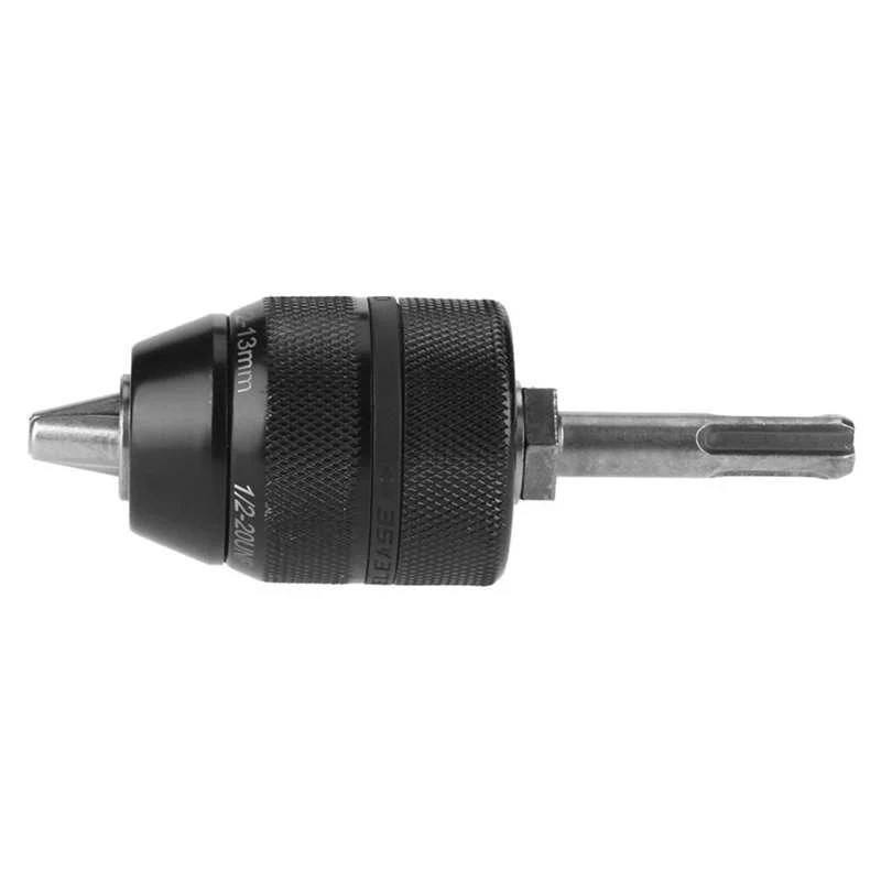 1Set Keyless Drill Chuck 2-13mm Capacity Metal Keyless Lathe Drill Chuck Converter with Adapter Accessories