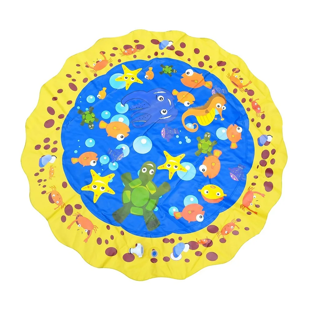 Colchoneta de agua para niños y bebés, colchoneta inflable para juegos de playa, césped, cojín de agua pulverizada, juguetes para piscina al aire