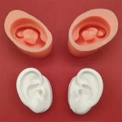 1 Pair 3D Silicone Ear Mold Handmade Clay Soap Making Tool One Pair of Ears Home Decoration