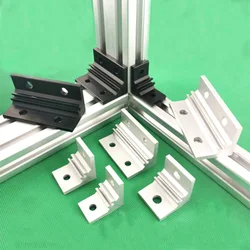 1PC 2020 Aluminum Profile Right Angle Corner Bracket 3030 4040 2040 3060 4080 Silver or Black  Connector
