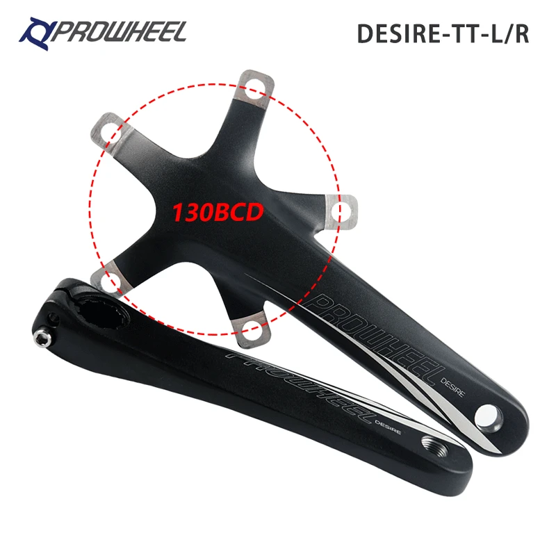 PROWHEEL Road Bicycle Crankset 110/130BCD 170/ 172.5mm Crank with BB Bottom Bracket Aluminum Alloy Cranks Folding Bicycle Cranks