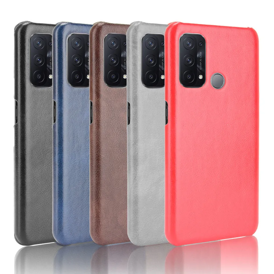 Oppo Reno 5A CPH2199 A101OP Case Litchi Skin PU Leather Hard Back