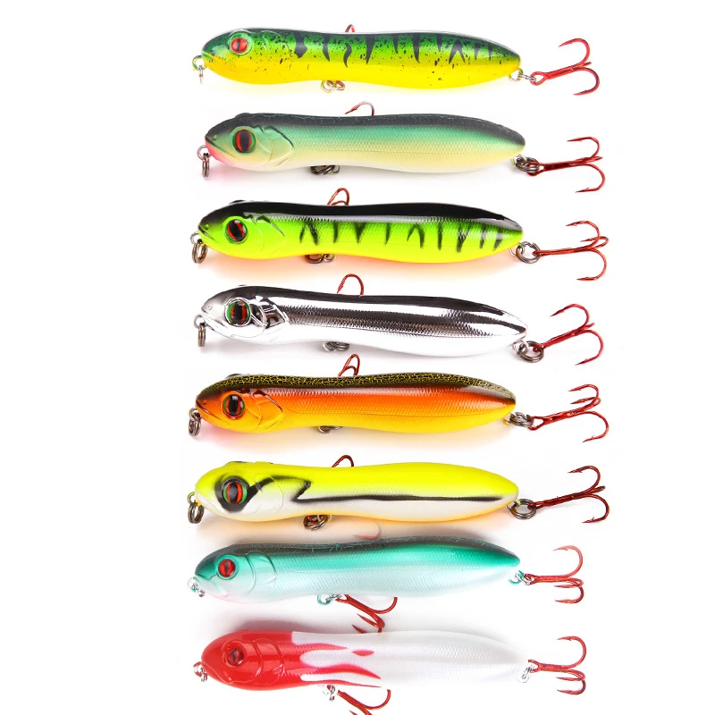 1 Pcs Snake Head Pencil Fishing Lure Artificial Hard Crank Bait Wobblers Swimbait High Quality Minnow Fish Lures 100mm 15.6g