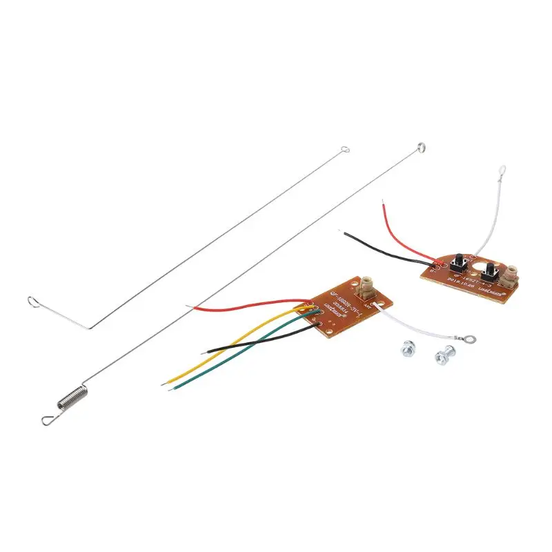 2CH RC Remote Control 27MHz Circuit PCB Transmitter and Receiver Board Radio System with Antenna Set for Car Truck Toy