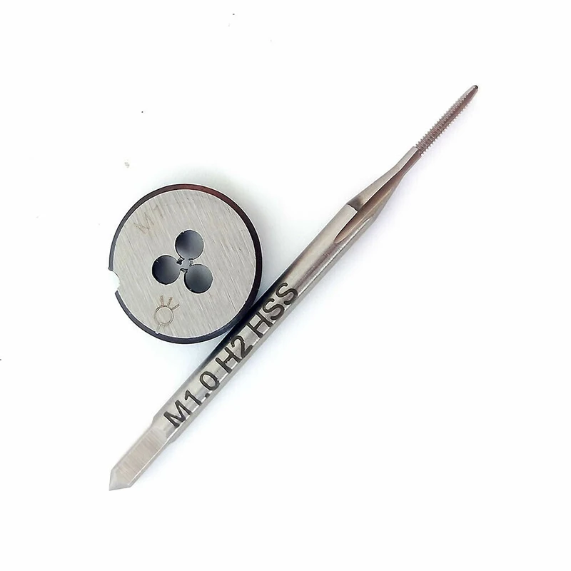 1 Buah M1.0 * 0.25 Tap + 1PC M1.0 * 0.5 Die HSS Dibuat Lancip Tangan Kanan
