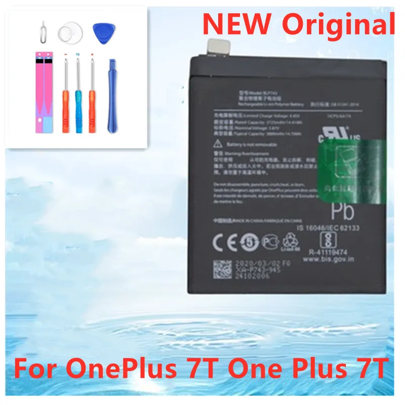 

100% Original Battery BLP743 3800mAh For Oneplus 7T One Plus 7T Phone Battery High Capacity OnePlus Phone Batteries Free Tools